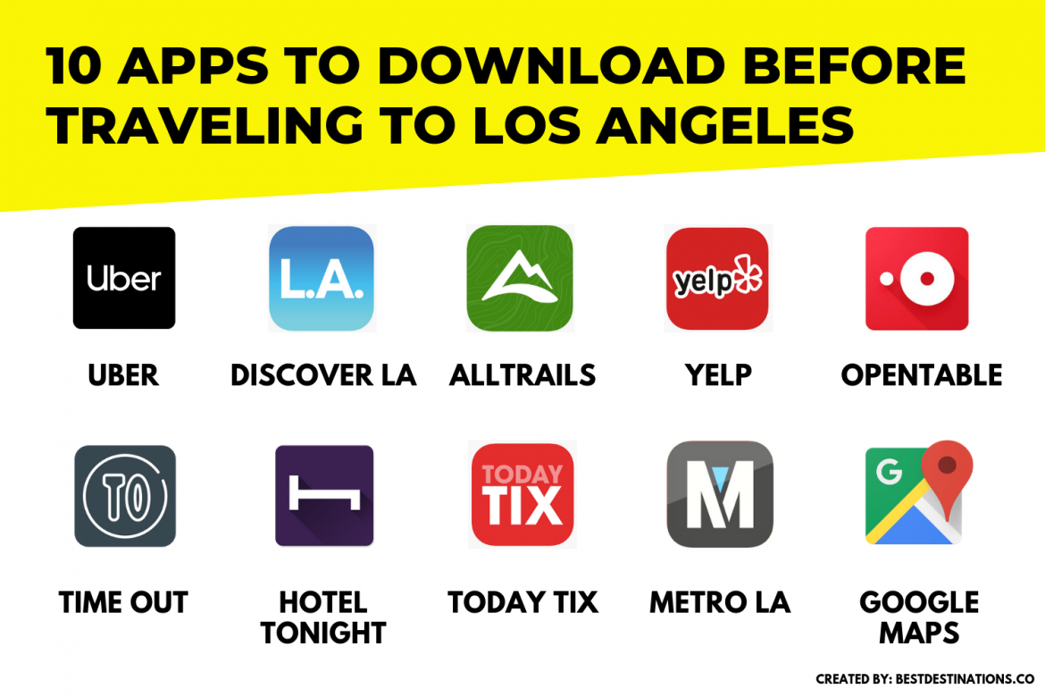 10 Apps to download before traveling to Los Angeles Best Destinations
